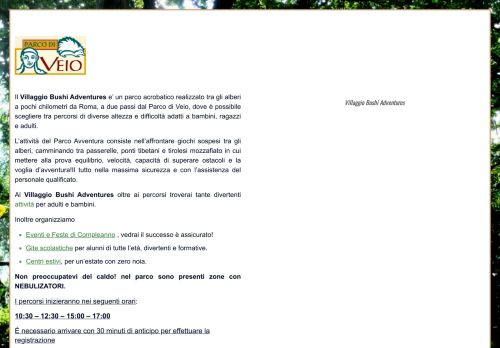 Villaggio Bushi Adventures