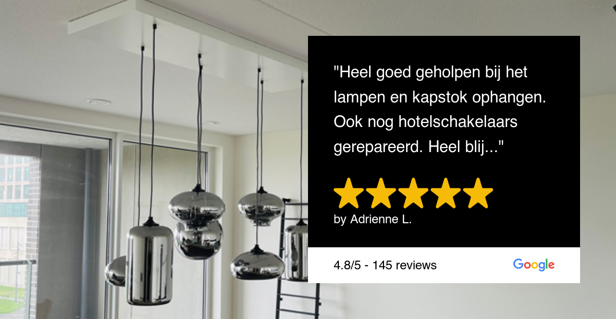 Lamp ophangen Breda - lamp monteren in Breda door KlusjesmanBreda.nl
